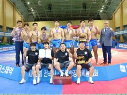 증평군청 인삼씨름단, 전국 최강 저력 과시...우승 트로피 봉납 기사 이미지