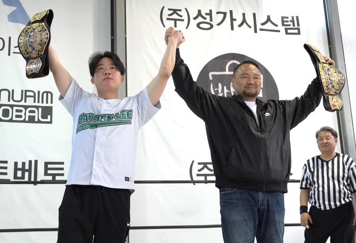 WWA 홍상진 대표우측와 헤이든 총괄 본부장좌측  스포테이너즈 DB